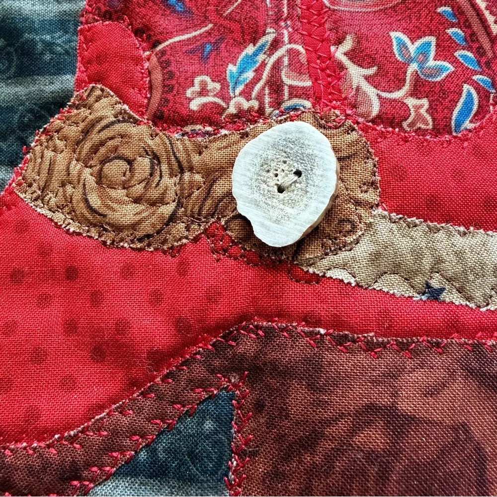 Western Cowboy Wall Hanging Quilt 21” x 24.5” – Appliqué Boot & Sunflowers